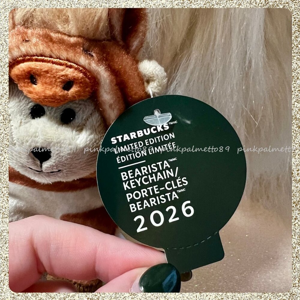 🐴🧧 NWT Starbucks 2026 Lunar New Year 'Year of the Horse' Bearista Plush 🧸✨ - Picture 5 of 10